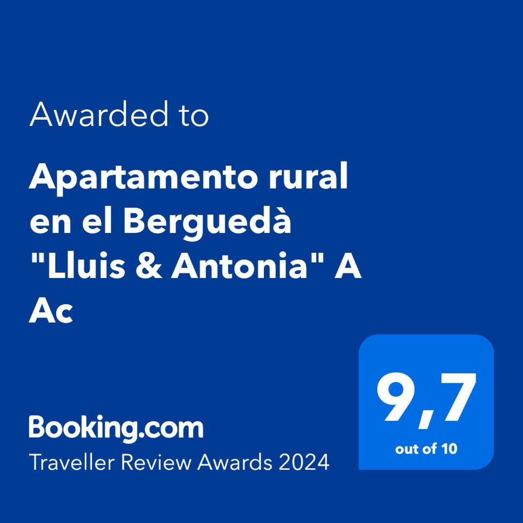Apartamento Rural En El Bergueda "Lluis & Antonia" A Ac Sant Jordi de Cercs Dış mekan fotoğraf